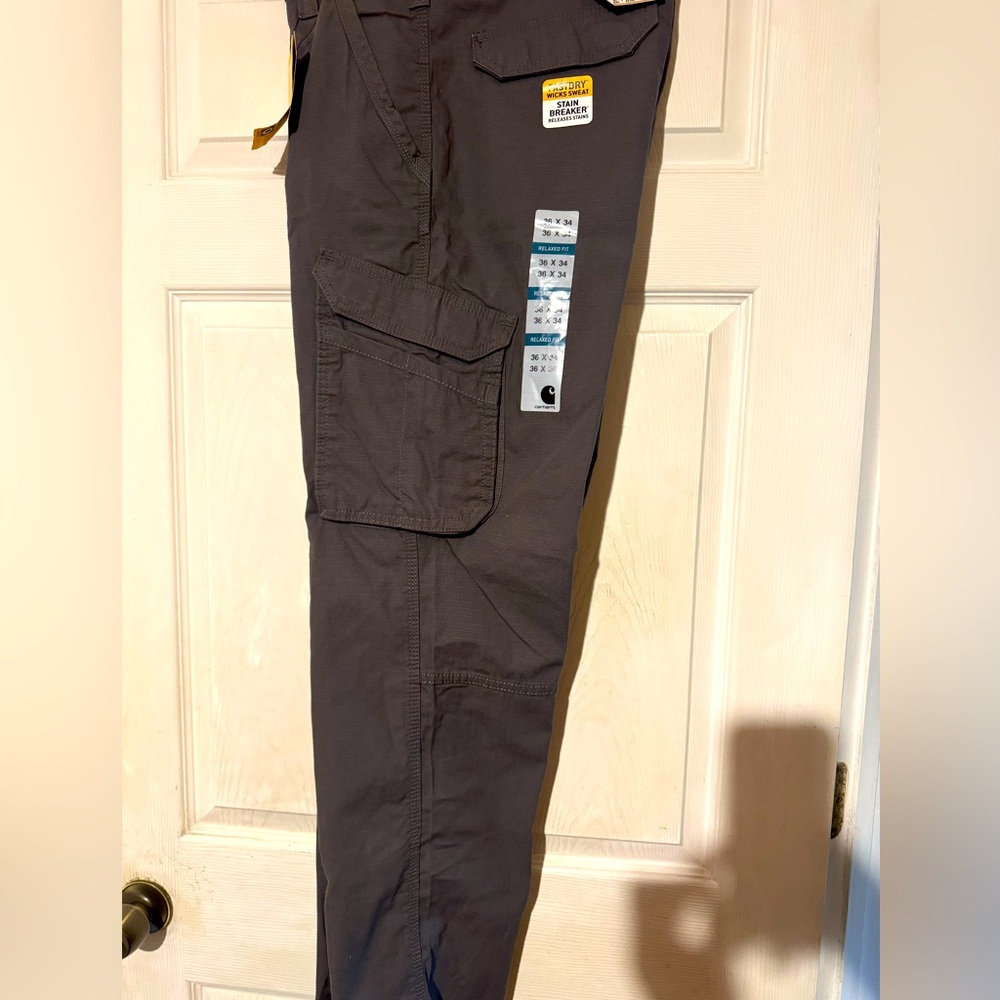 Carhartt Gray Cargo Pants Durable Workwear